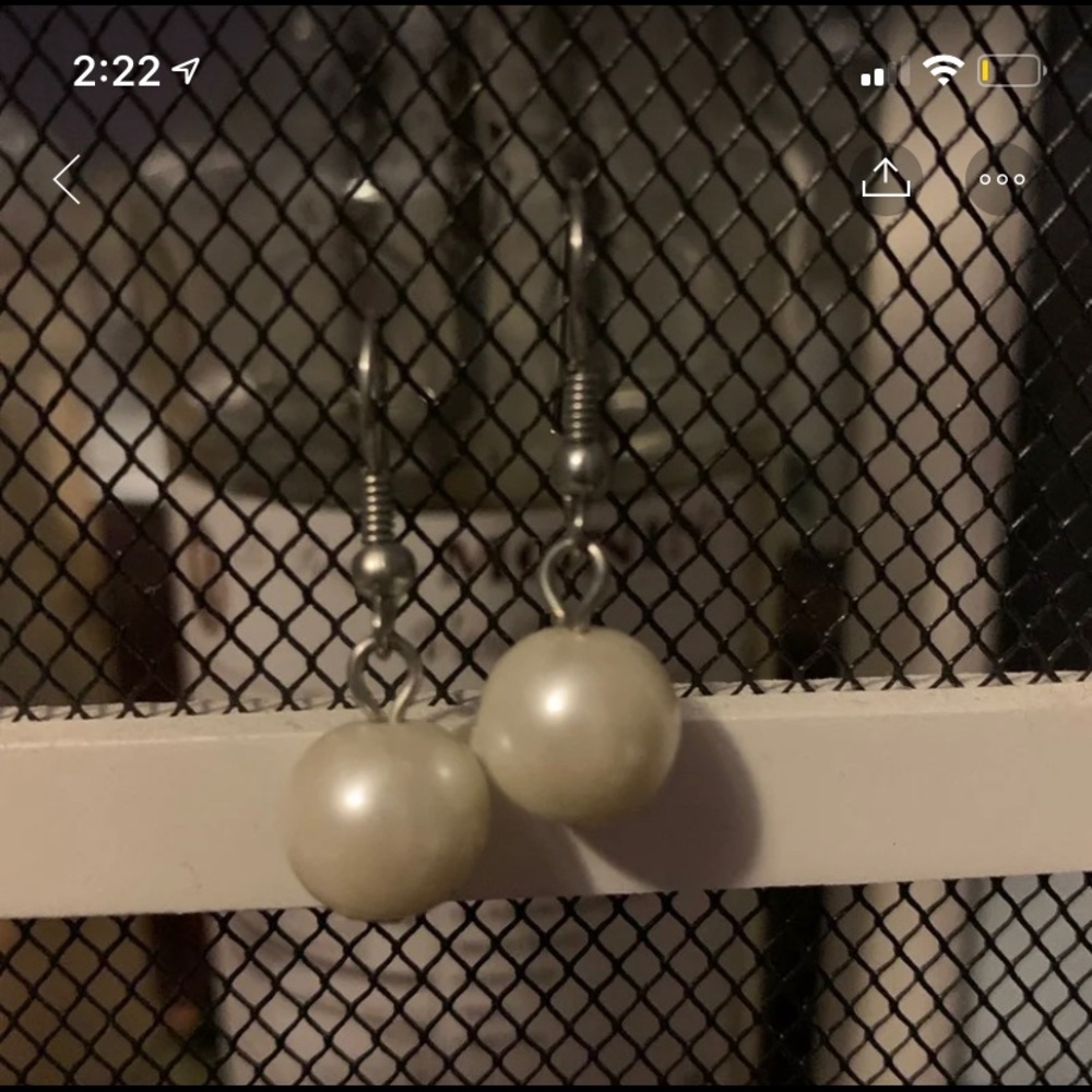 Pearl earrings